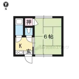 平安荘【2-16号室】の間取り