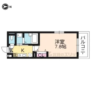 EAST VIEW【203号室】の間取り