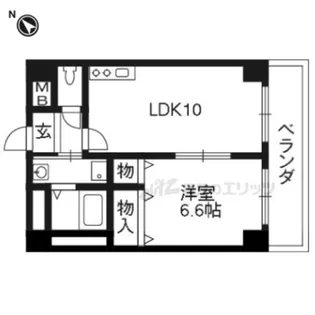 ロイヤルステージ【405号室】の間取り