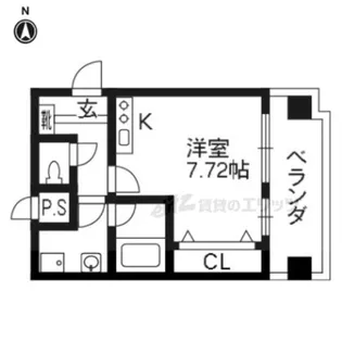 東山祇園ビル【302号室】の間取り