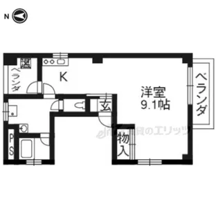 出町柳ビル?【201号室】の間取り