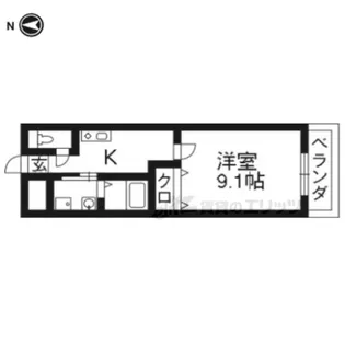 白樺荘【3階】の間取り