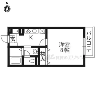 ビューバロック【101号室】の間取り
