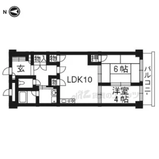 ライオンズマンション高台寺【406号室】の間取り