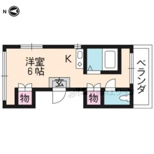 ラカサカンタール【2-F号室】の間取り