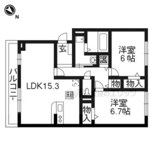 ガーデンヒル【2階】の間取り
