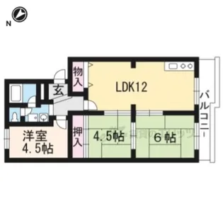 1’ST ヴァンサン館【403号室】の間取り