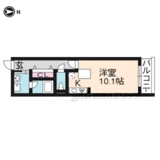 ドミール神足【112号室】の間取り