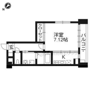 プラネシア京阪出町柳【512号室】の間取り