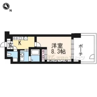 プラネシア京阪出町柳【1階】の間取り