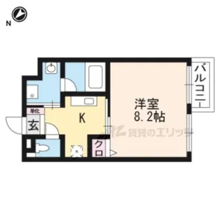 アンビエンテ【210号室】の間取り