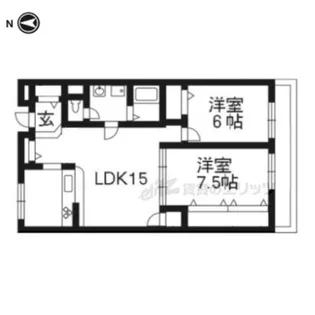フレイグランス久我【2階】の間取り