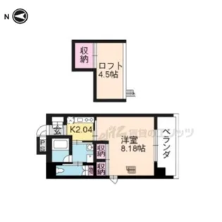 ILIOS【202号室】の間取り