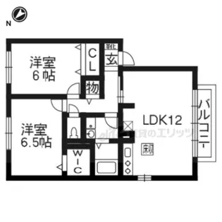 アルカディアA棟【2階】の間取り