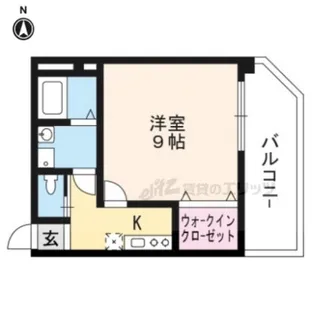 グランドフェニックス二条城【101号室】の間取り