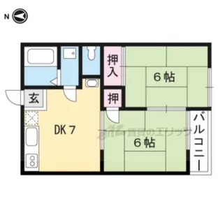 ライフレジデンス久保【206号室】の間取り