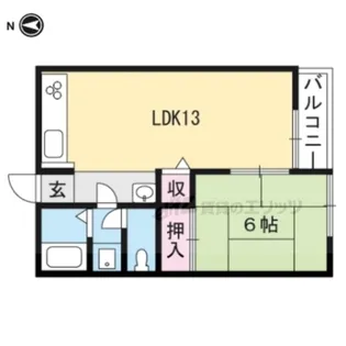 ライフレジデンス久保【306号室】の間取り