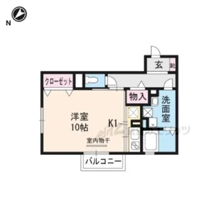 リヴェール【203号室】の間取り