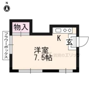 緑荘【1号室】の間取り