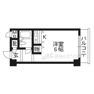 コスモL下鴨【409号室】の間取り