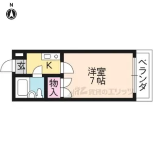 メゾン御所ノ内【206号室】の間取り
