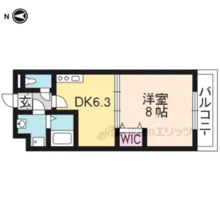 グランディール【202号室】の間取り