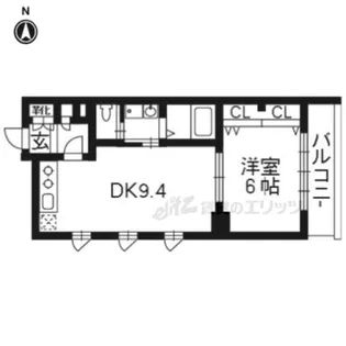 サウスコンフォート【1階】の間取り