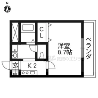 アンカステッロ二条【3階】の間取り