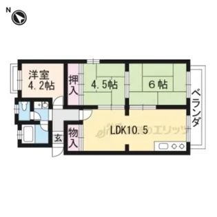 メゾン国分【B-5号室】の間取り