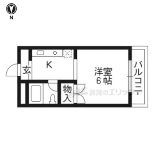 リバーサイド白川【2階】の間取り