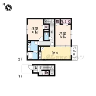 シーザリオA棟【201号室】の間取り