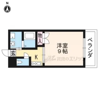 ヴィラ竹田【202号室】の間取り