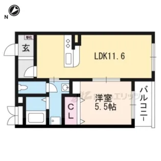 ハートフルミナクサ【4階】の間取り