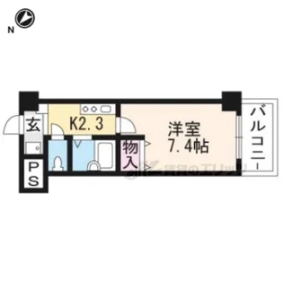 レイクヴュー堅田【5階】の間取り