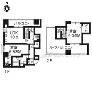 South West【701号室】の間取り
