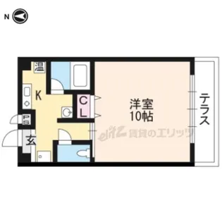 ASCOTT烏丸【102号室】の間取り