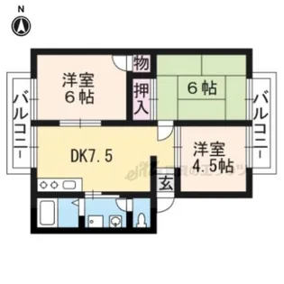 ルミエールK【2階】の間取り