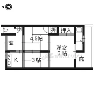 京都府向日市寺戸町中村垣内【一戸建】の間取り