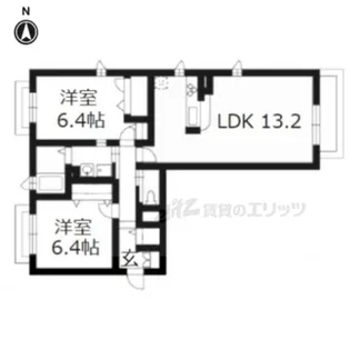 ソシア シャルマン【101号室】の間取り