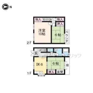 園田ハイツ【3号室】の間取り