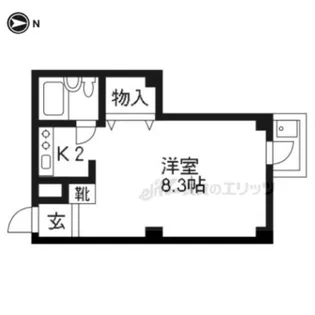 ハイツ清水【2A号室】の間取り