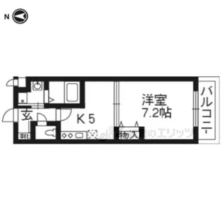 MYK北大路【307号室】の間取り
