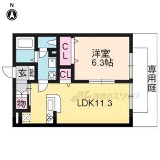 ハイツなごみ【106号室】の間取り