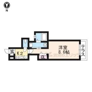 セブンスヘヴン黒門三条【305号室】の間取り