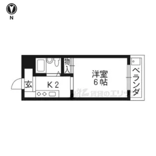 コーポ姉小路【305号室】の間取り
