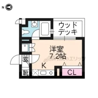 コスモスコートARAKI【202号室】の間取り