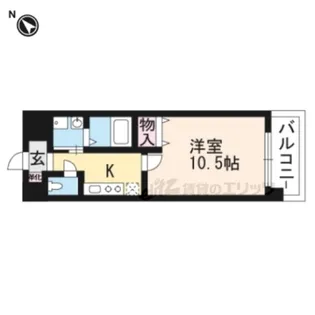 ブエナビスタ南草津【210号室】の間取り