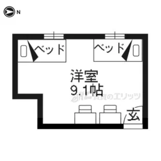 永井ハウス【206号室】の間取り