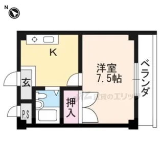 グランドコーポTAKA 1【206号室】の間取り