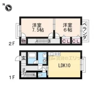 ブランシェ守山【7号室】の間取り